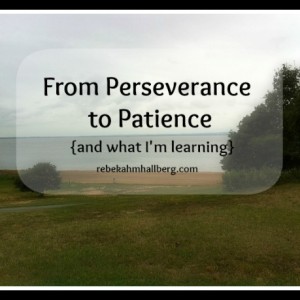 From Perseverance to Patience